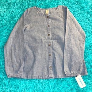 Carter’s soft denim long sleeve shirt
